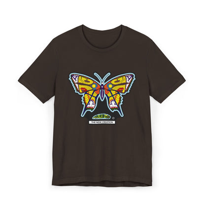 Vibrant Butterfly T-Shirt, Women Graphic Tee