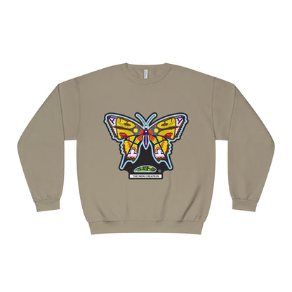 Butterfly Art Unisex Crewneck Sweatshirt, Cozy Butterflies Gift, Spring Apparel, Nature Lover Sweatshirt, Unique Graphic Sweatshirt