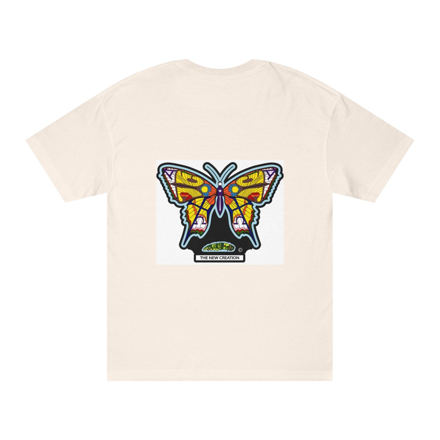 Vibrant Butterfly Graphic Tee, Unisex Classic T-Shirt for Nature Lovers, Butterfly Art, Summer Outfit, Eco-Friendly Gift