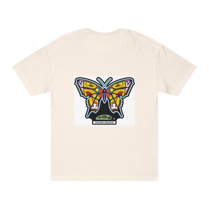 Vibrant Butterfly Graphic Tee, Unisex Classic T-Shirt for Nature Lovers, Butterfly Art, Summer Outfit, Eco-Friendly Gift