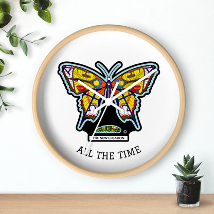 Butterfly Wall Clock – Colorful Symbolic Design with Silent Quartz Movement