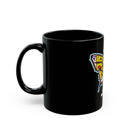 Colorful Butterfly Black Mug – Inspirational Ceramic Coffee Cup, Artistic Gift for Nature Lovers & Home Décor