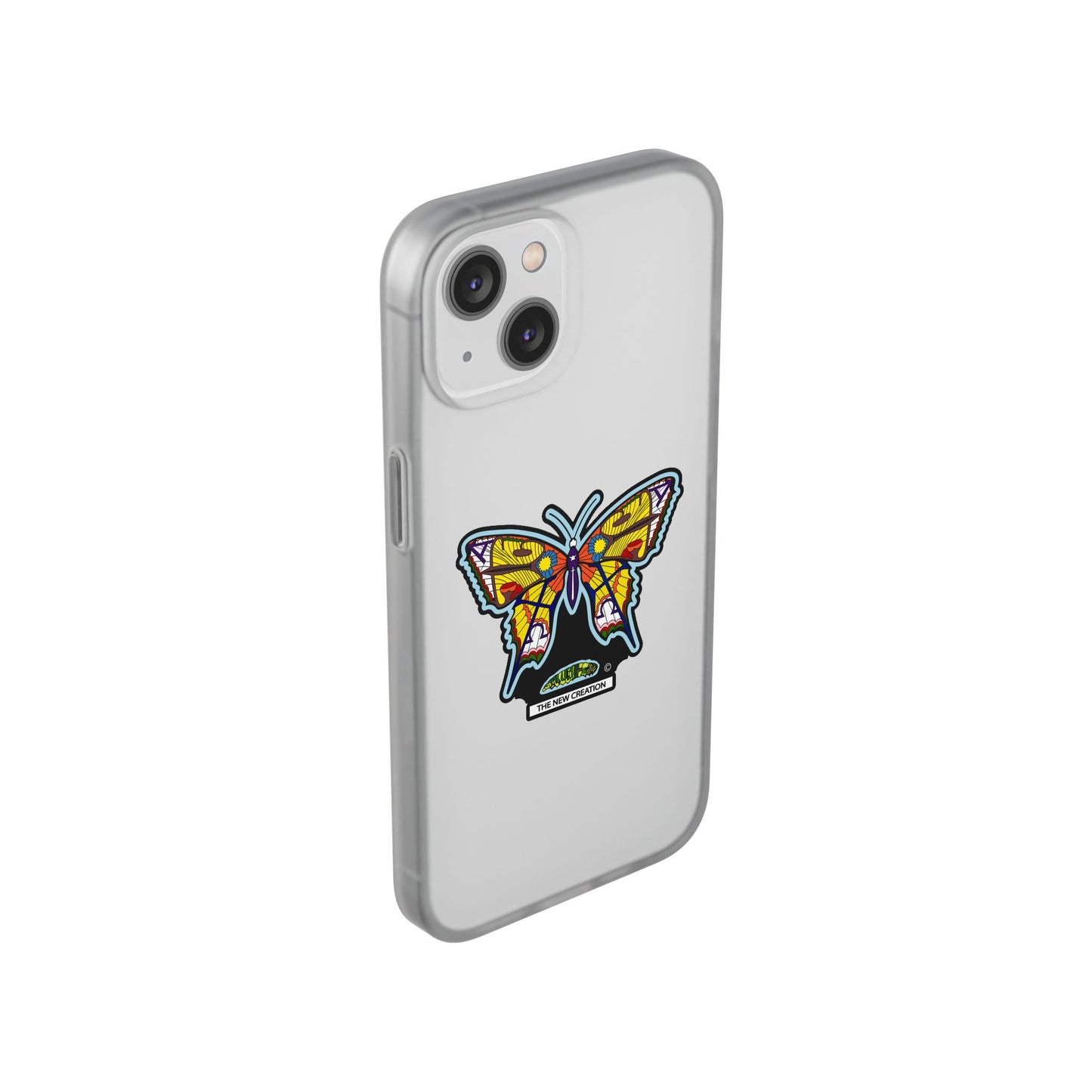 Colorful Butterfly Flexi Case – Soft Artistic Phone Cover, Eco-Friendly, Slim Shock-Absorbing Design