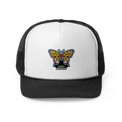 Butterfly Snapback Hat – Flat Bill Cap with Adjustable Fit & Bold Embroidered Patch