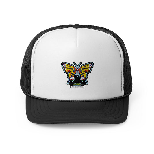 Butterfly Snapback Hat – Flat Bill Cap with Adjustable Fit & Bold Embroidered Patch