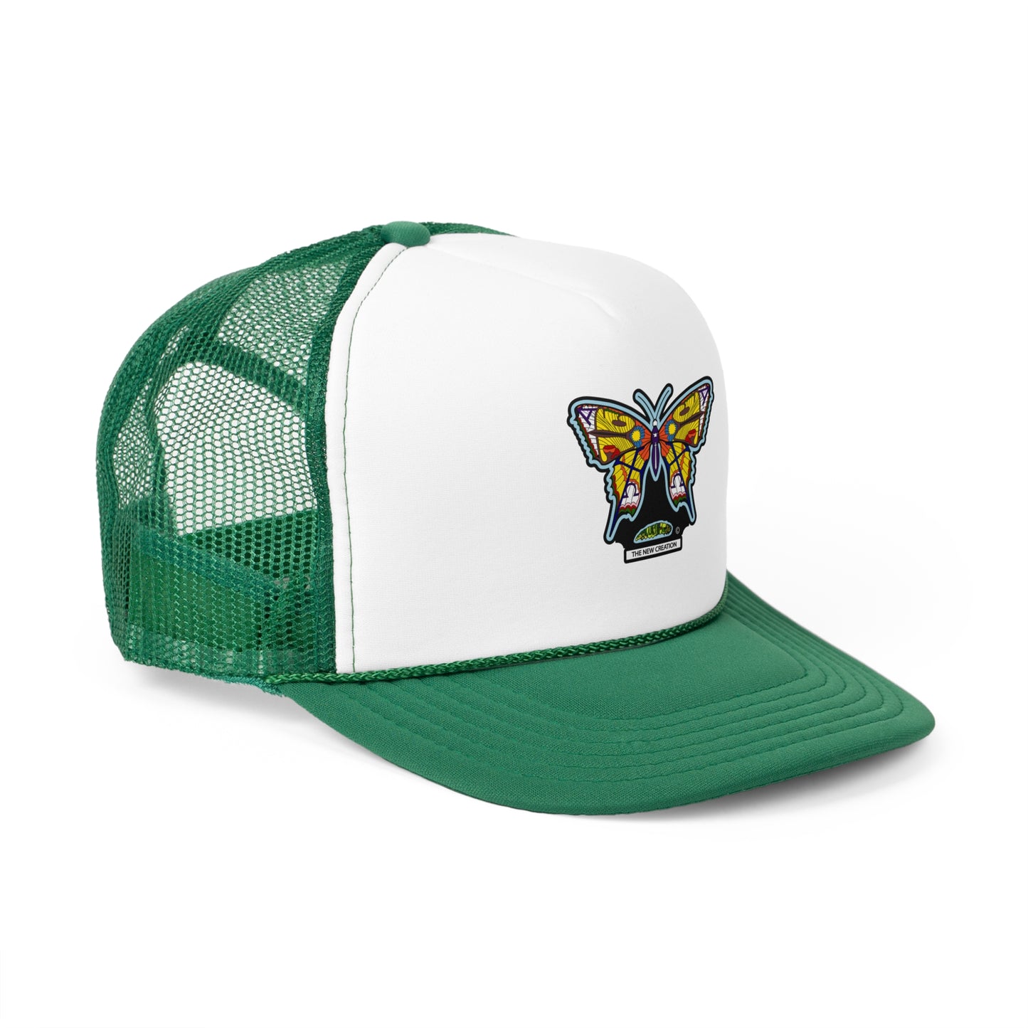 Butterfly Snapback Hat – Flat Bill Cap with Adjustable Fit & Bold Embroidered Patch