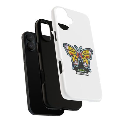 Butterfly Mosaic Magnetic Tough Phone Case — Protective iPhone Cover with Colorful Stained-Glass Design