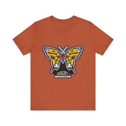 Colorful Butterfly Graphic Tee, Men's