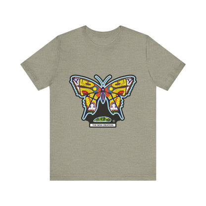 Colorful Butterfly Graphic Tee, Men's