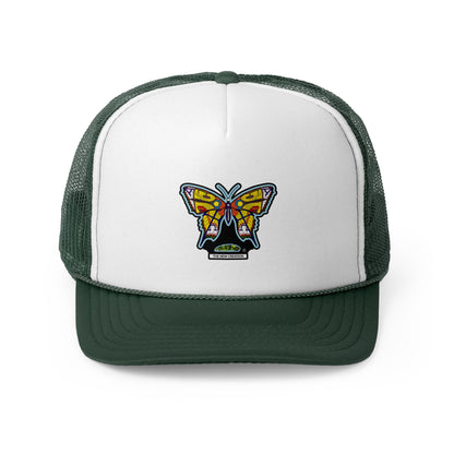 Butterfly Snapback Hat – Flat Bill Cap with Adjustable Fit & Bold Embroidered Patch