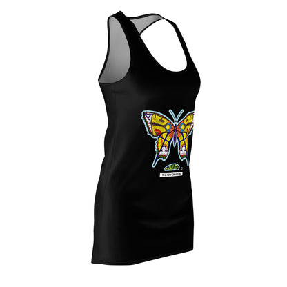 Butterfly Print Racerback Dress – Lightweight Sleeveless Fit with Symbolic All-Over Design