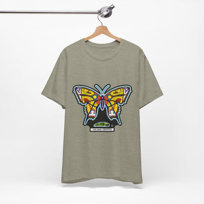 Colorful Butterfly Graphic Tee, Men's