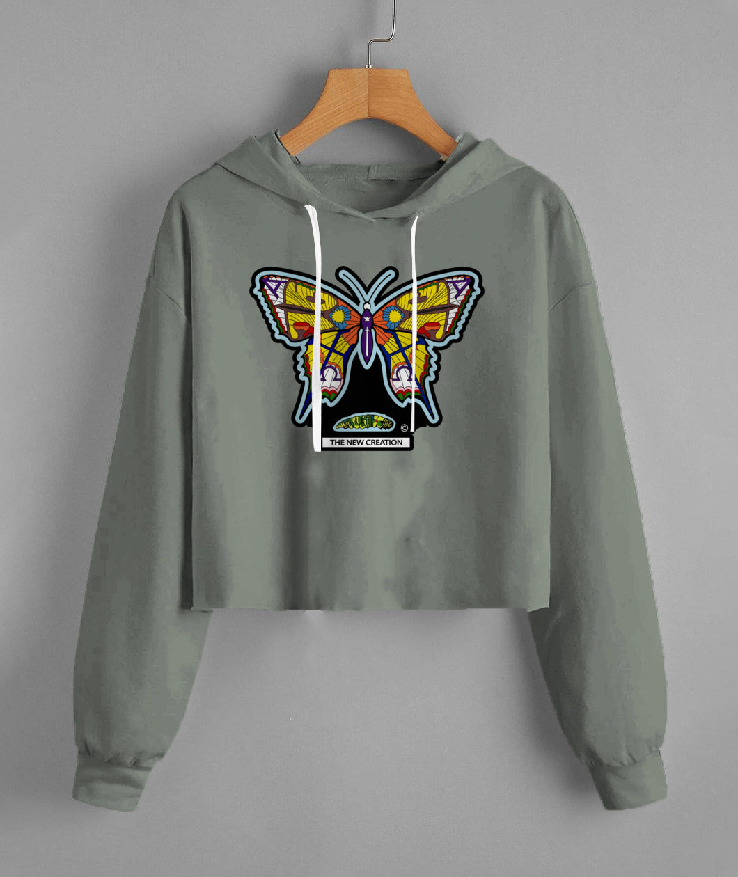 Lady'S Cropped Hoodie | Independent Trading Co. AFX64CRP