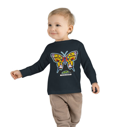Butterfly Toddler Long Sleeve Tee – Soft Cotton Shirt with Symbolic Graphic for Everyday Play