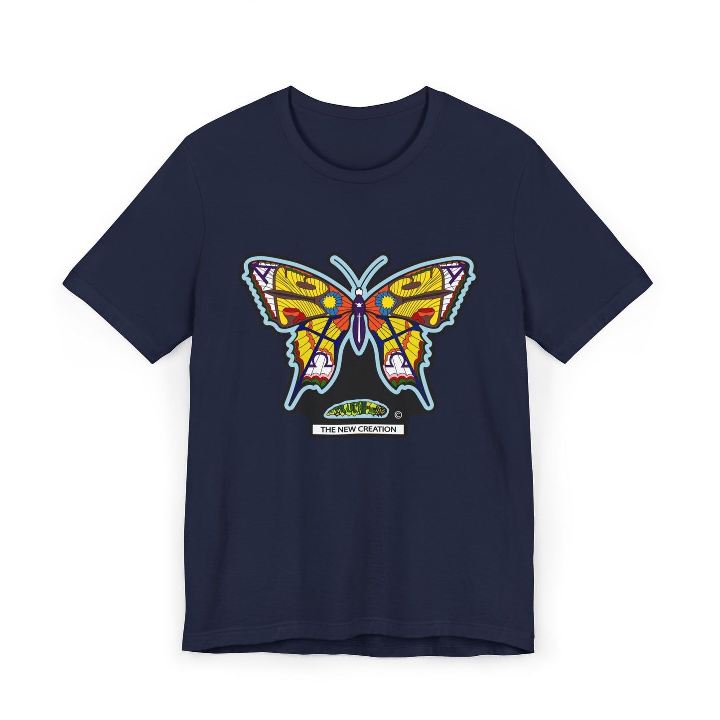 Vibrant Butterfly T-Shirt, Women Graphic Tee