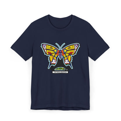Vibrant Butterfly T-Shirt, Women Graphic Tee