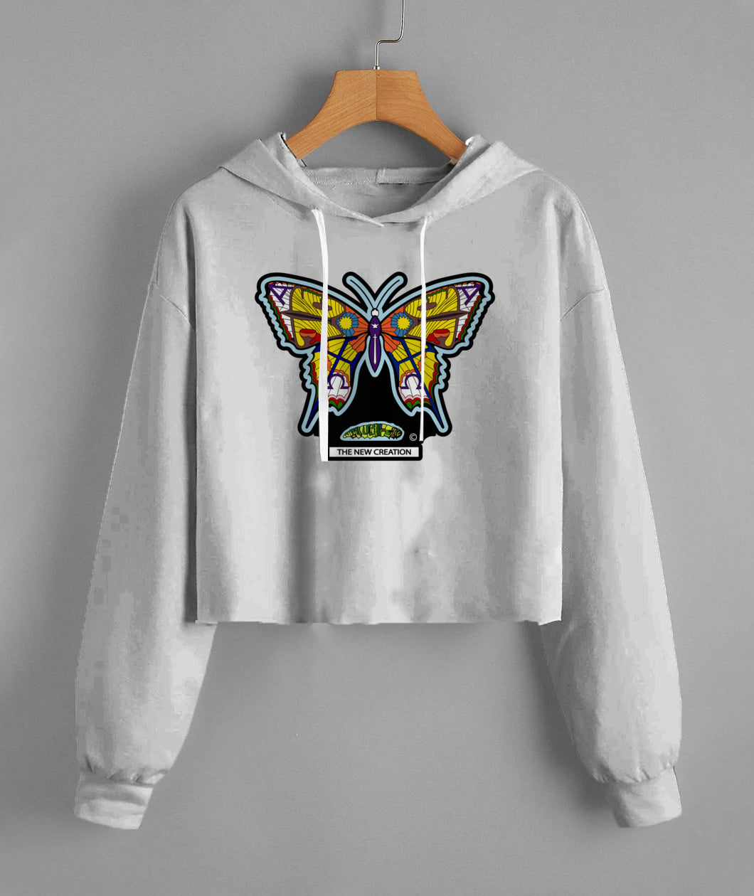 Lady'S Cropped Hoodie | Independent Trading Co. AFX64CRP