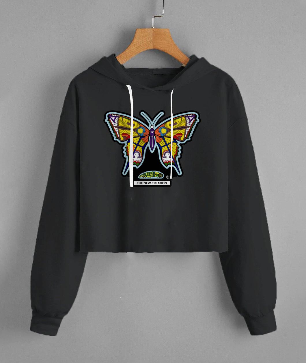 Lady'S Cropped Hoodie | Independent Trading Co. AFX64CRP