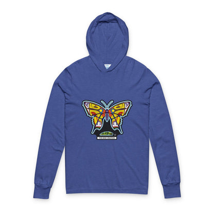 Butterfly Graphic Unisex Hoodie - Stylish Long Sleeve Tee for Nature Lovers, Outdoor Activities, Gifts for Her, Casual Wear