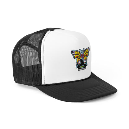 Butterfly Snapback Hat – Flat Bill Cap with Adjustable Fit & Bold Embroidered Patch