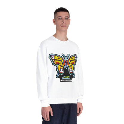 Butterfly Art Unisex Crewneck Sweatshirt, Cozy Butterflies Gift, Spring Apparel, Nature Lover Sweatshirt, Unique Graphic Sweatshirt