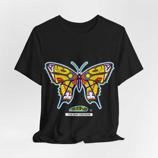 Colorful Butterfly Graphic Tee, Men's