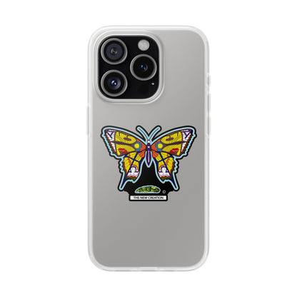 Colorful Butterfly Flexi Case – Soft Artistic Phone Cover, Eco-Friendly, Slim Shock-Absorbing Design