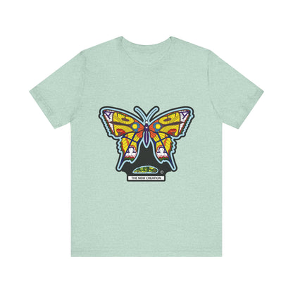 Colorful Butterfly Graphic Tee, Men's