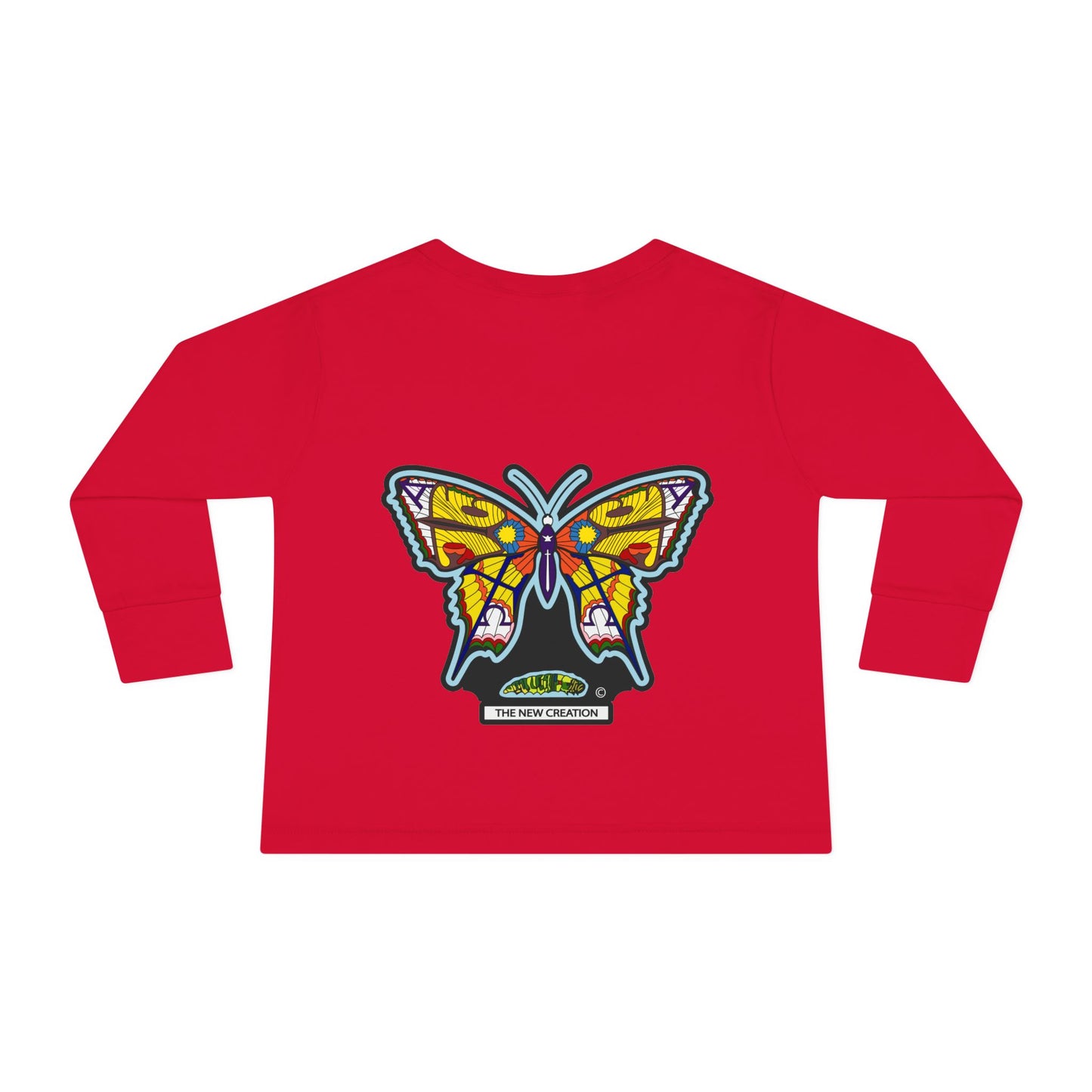 Butterfly Toddler Long Sleeve Tee – Soft Cotton Shirt with Symbolic Graphic for Everyday Play