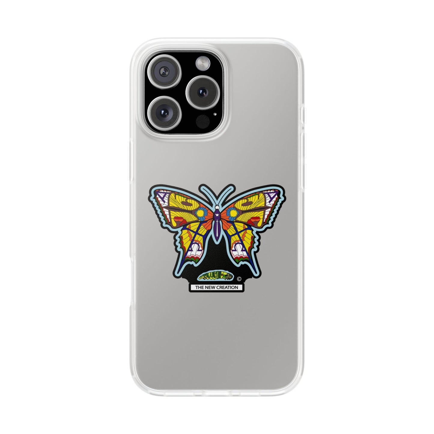 Colorful Butterfly Flexi Case – Soft Artistic Phone Cover, Eco-Friendly, Slim Shock-Absorbing Design
