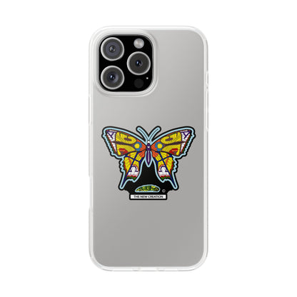 Colorful Butterfly Flexi Case – Soft Artistic Phone Cover, Eco-Friendly, Slim Shock-Absorbing Design