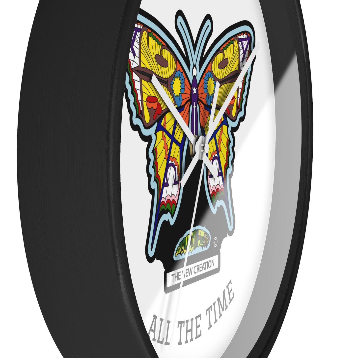 Butterfly Wall Clock – Colorful Symbolic Design with Silent Quartz Movement