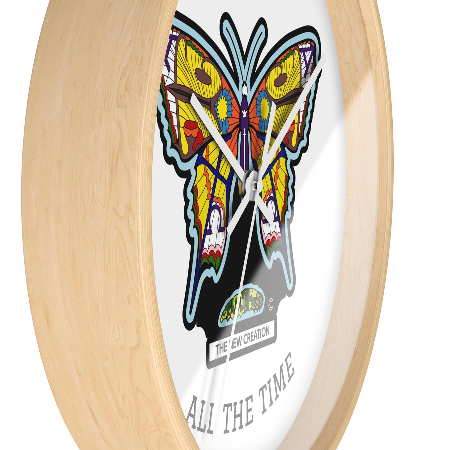 Butterfly Wall Clock – Colorful Symbolic Design with Silent Quartz Movement