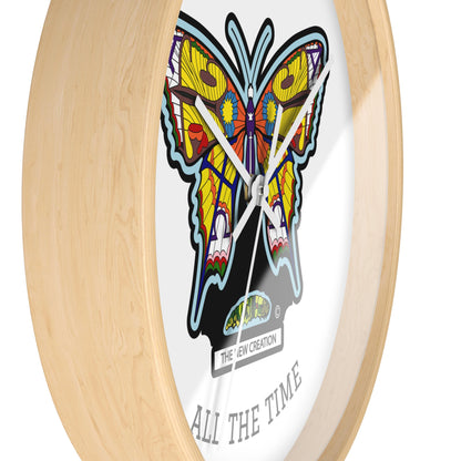 Butterfly Wall Clock – Colorful Symbolic Design with Silent Quartz Movement