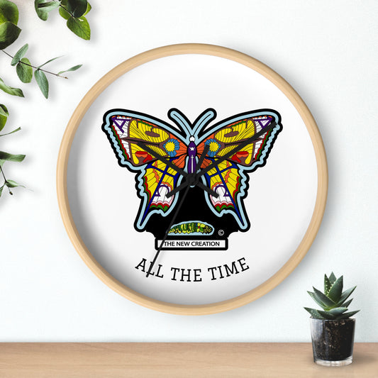 Butterfly Wall Clock – Colorful Symbolic Design with Silent Quartz Movement