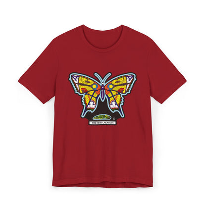 Vibrant Butterfly T-Shirt, Women Graphic Tee