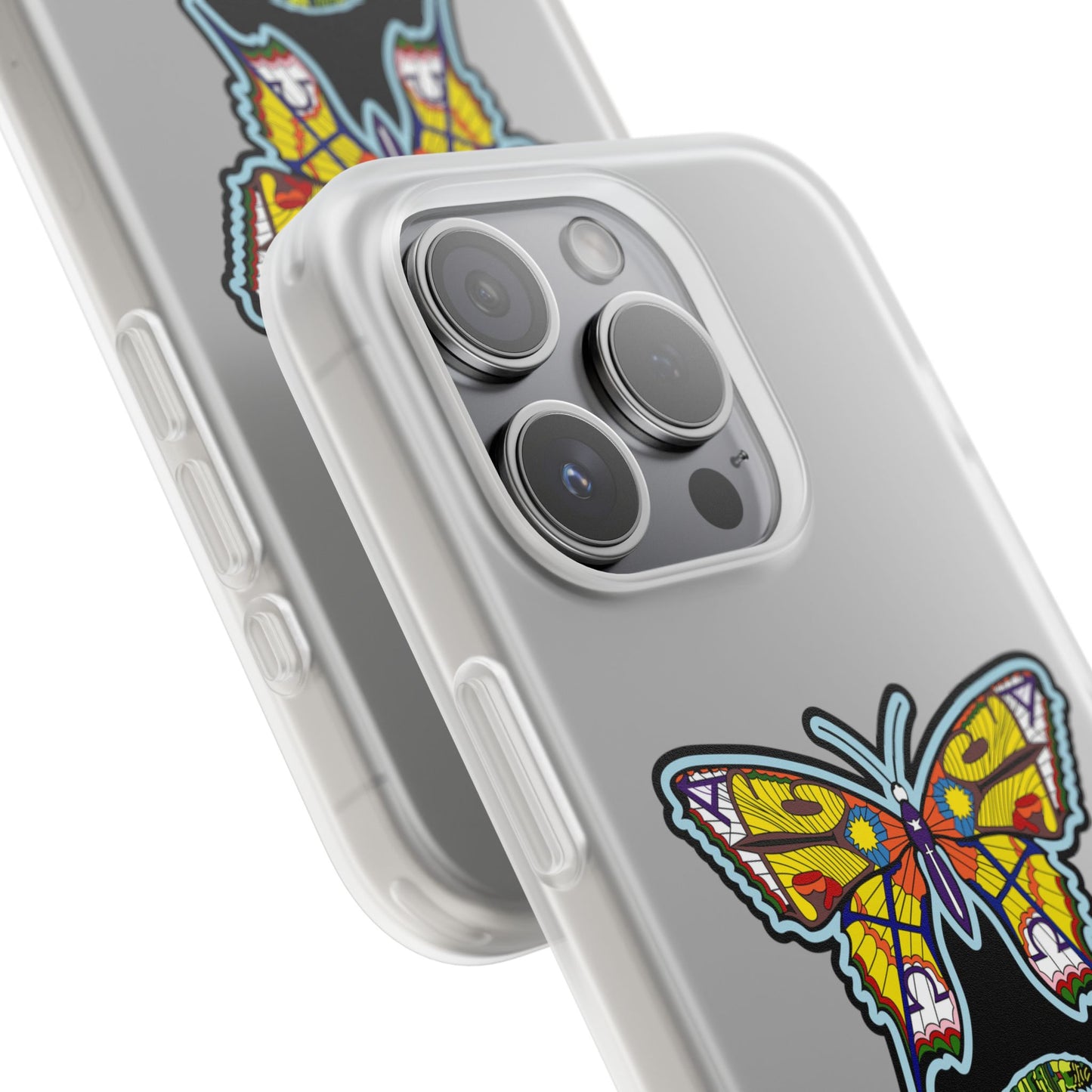 Colorful Butterfly Flexi Case – Soft Artistic Phone Cover, Eco-Friendly, Slim Shock-Absorbing Design
