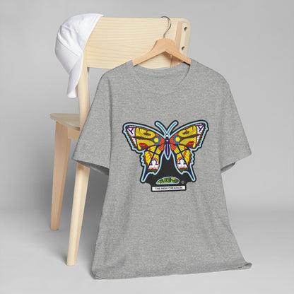 Vibrant Butterfly T-Shirt, Women Graphic Tee