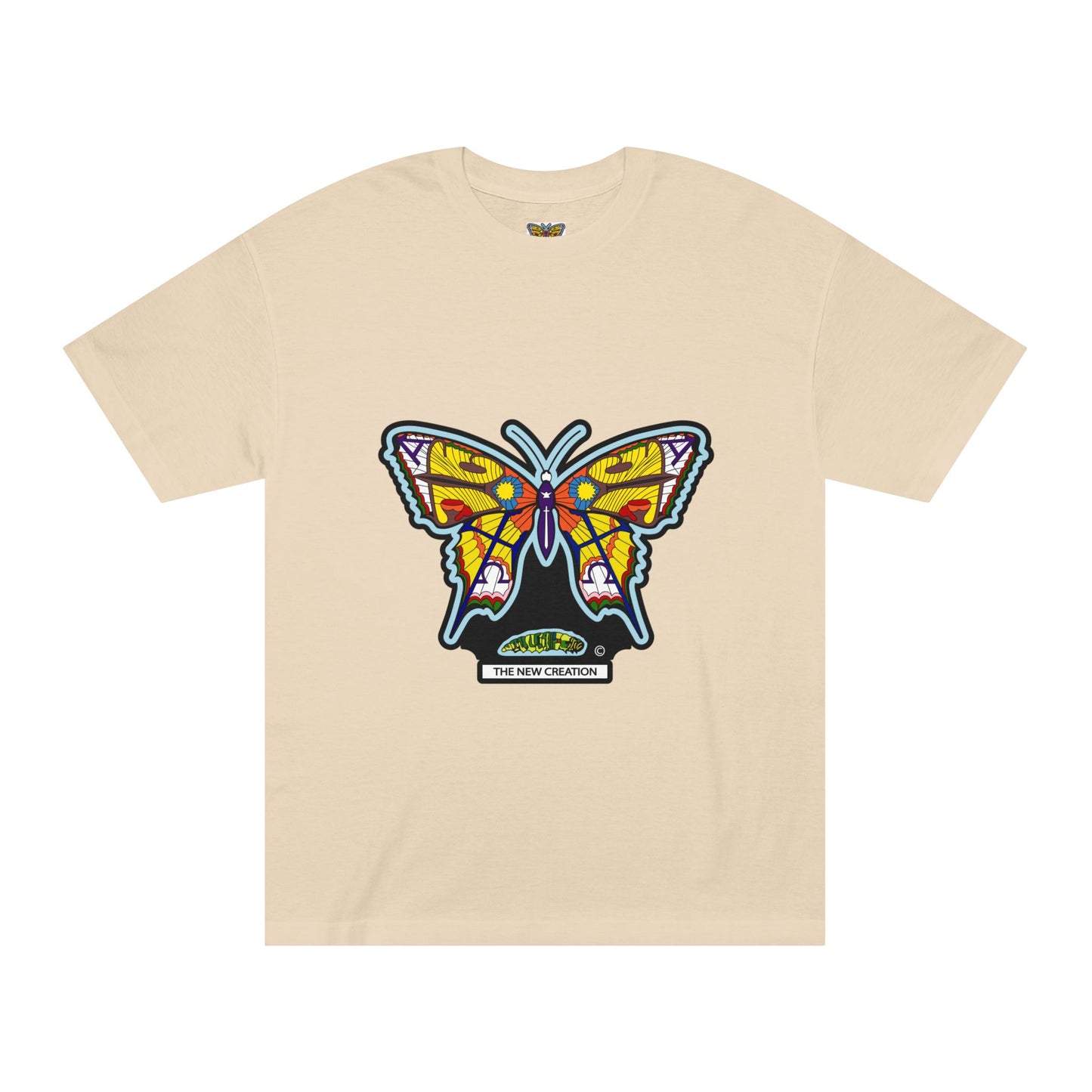 Vibrant Butterfly Graphic Tee, Unisex Classic T-Shirt for Nature Lovers, Butterfly Art, Summer Outfit, Eco-Friendly Gift