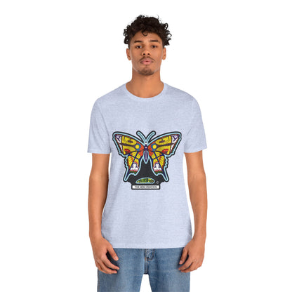 Colorful Butterfly Graphic Tee, Men's