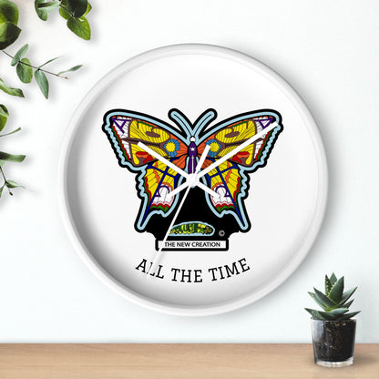 Butterfly Wall Clock – Colorful Symbolic Design with Silent Quartz Movement