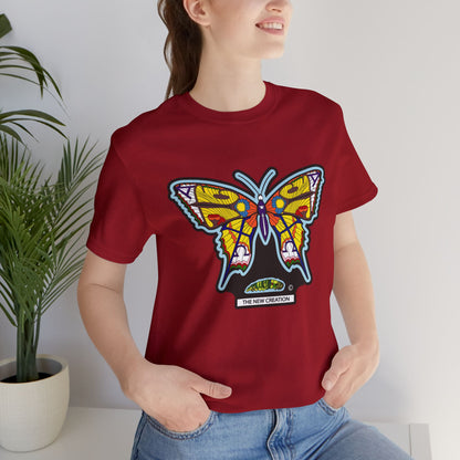 Vibrant Butterfly T-Shirt, Women Graphic Tee