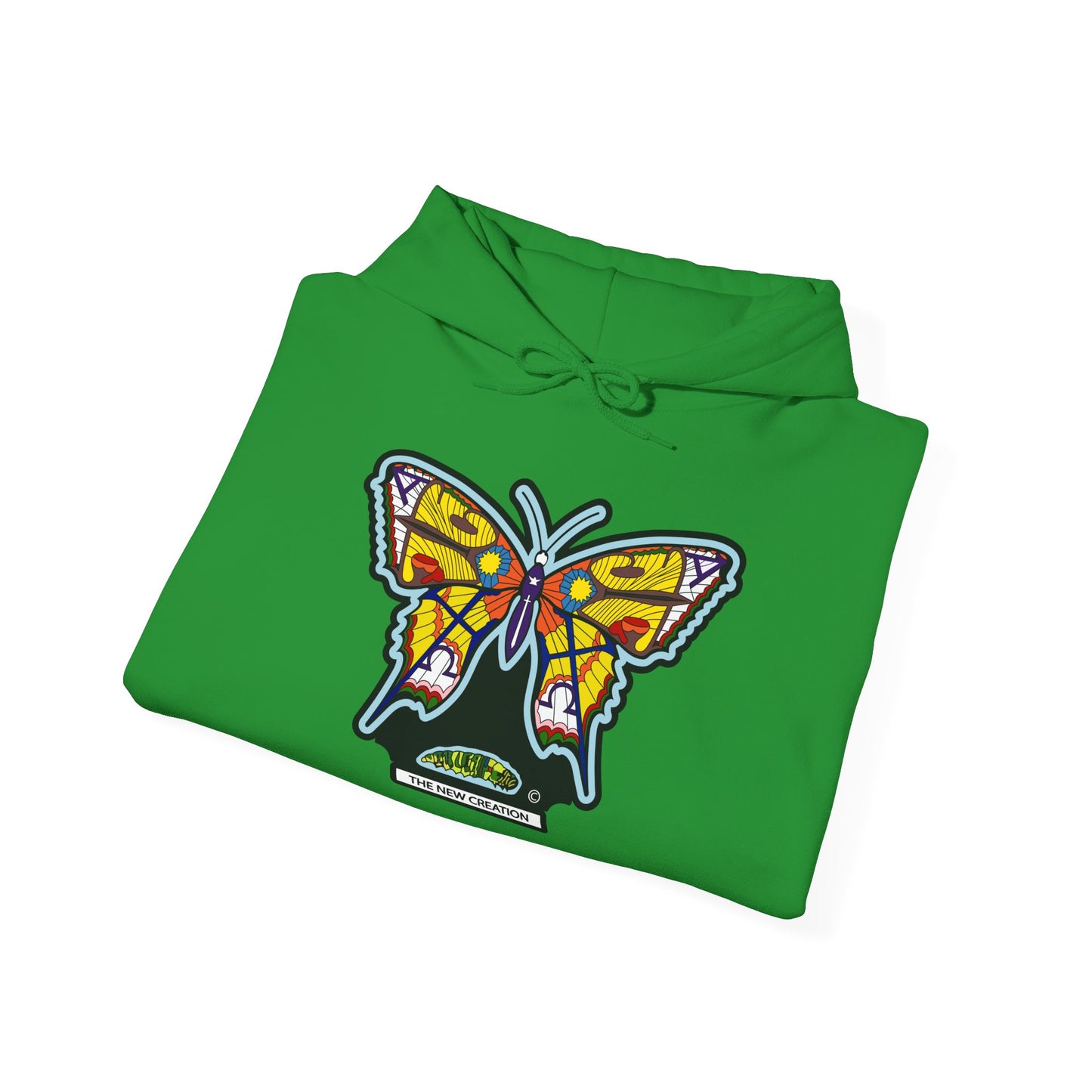 Colorful Butterfly Hoodie – Unisex Pullover with Vibrant Symbolic Art