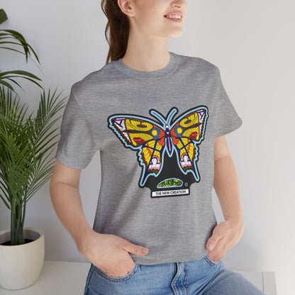 Vibrant Butterfly T-Shirt, Women Graphic Tee