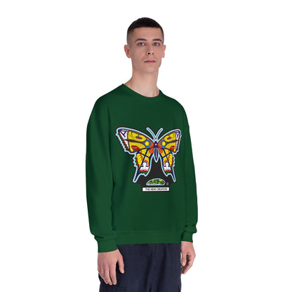 Butterfly Art Unisex Crewneck Sweatshirt, Cozy Butterflies Gift, Spring Apparel, Nature Lover Sweatshirt, Unique Graphic Sweatshirt