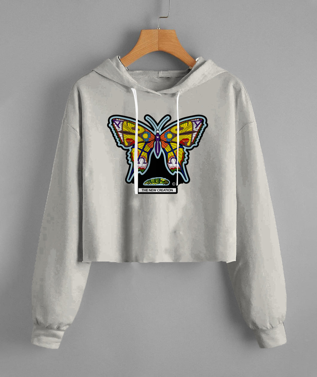 Lady'S Cropped Hoodie | Independent Trading Co. AFX64CRP