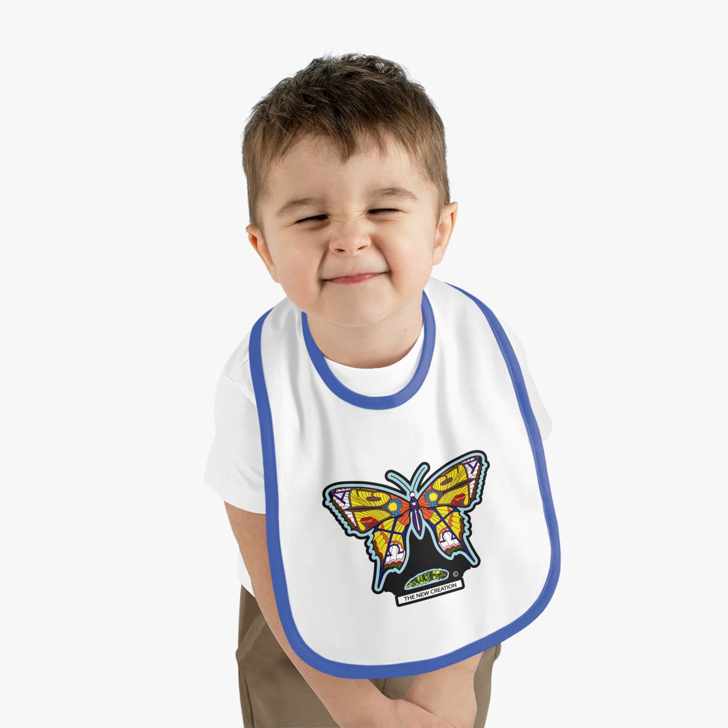 Colorful Butterfly Baby Bib - Cute Feeding Accessory, Infant Gift, Newborn Essential, Baby Shower Favor, Toddler Bib