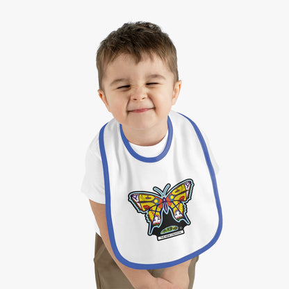 Colorful Butterfly Baby Bib - Cute Feeding Accessory, Infant Gift, Newborn Essential, Baby Shower Favor, Toddler Bib