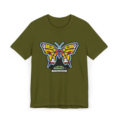 Vibrant Butterfly T-Shirt, Women Graphic Tee