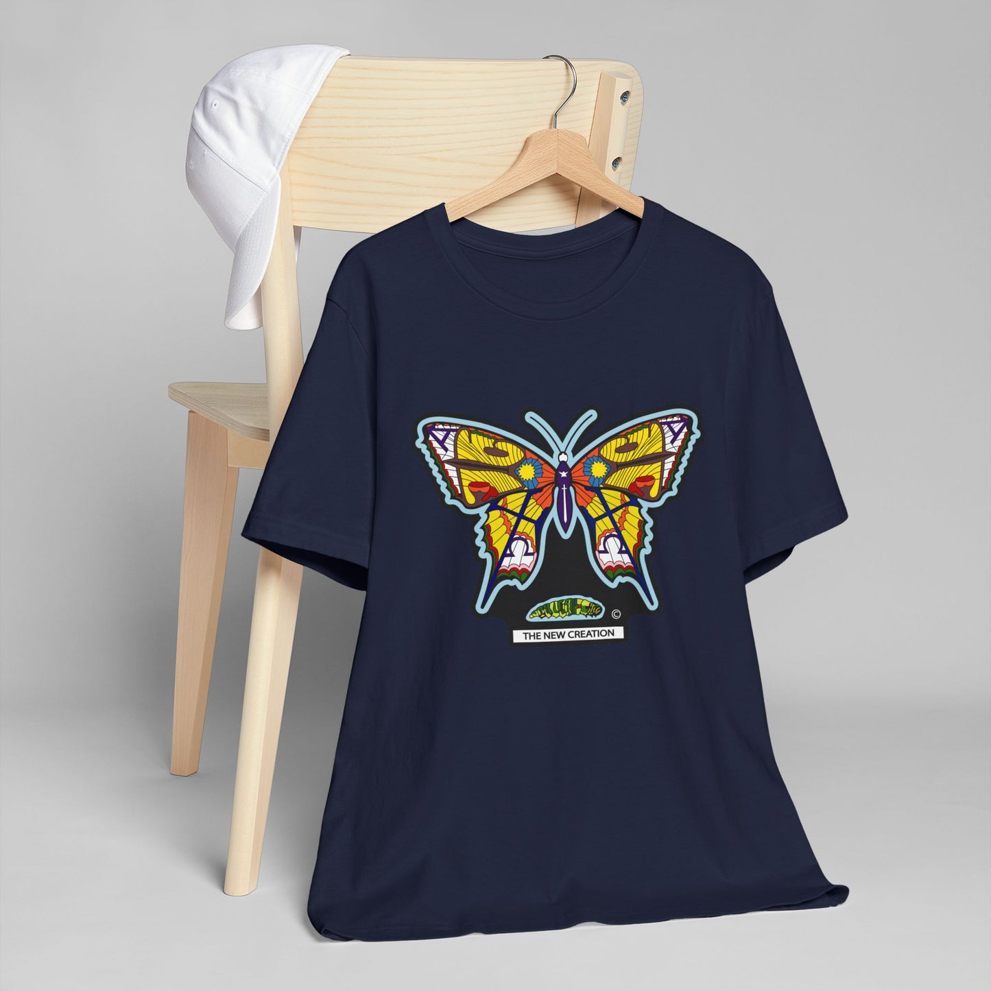 Vibrant Butterfly T-Shirt, Women Graphic Tee